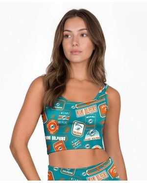 Concepts Sport Grady Wireless Allover Print Bralette - Blue