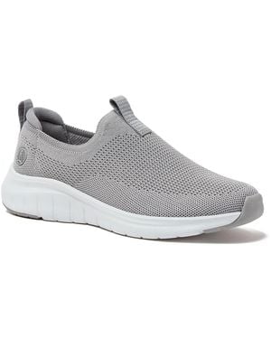 Lands' End Casual Knit Slip On Sneakers - Gray