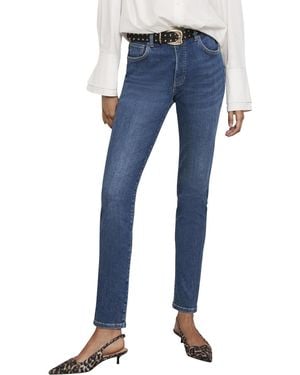 Mint Velvet Sculpting Mid-rise Skinny Ankle-length Denim Jeans - Blue