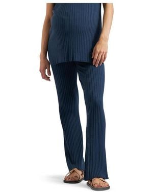 Ripe Maternity Maternity Ripe Sienna Rib Knit Pant - Blue