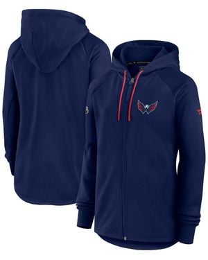 Fanatics Washington Capitals Authentic Pro Rink Fleece Full-zip Jacket - Blue