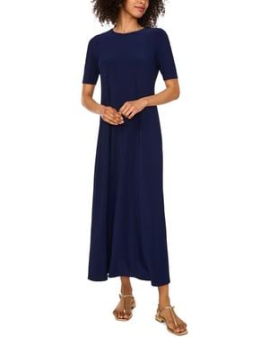 Vince Camuto Elbow-sleeve Maxi Dress - Blue
