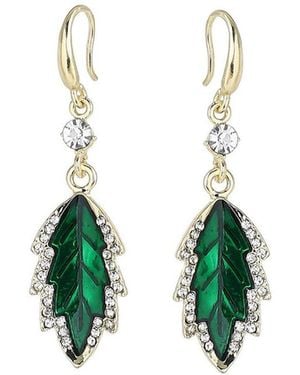 SOH Leaflet Drop Earrings - Green