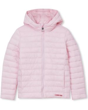 Lands' End Kids Featherfree Insulated Hooded Packable Jacket - Pink