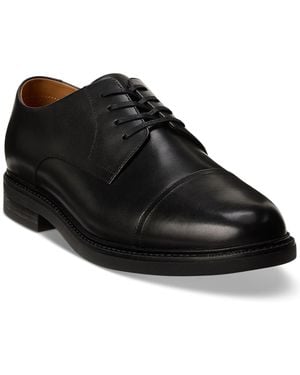 Polo Ralph Lauren Asher Leather Cap-toe Dress Shoe - Black