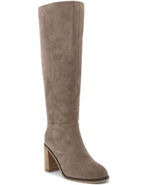 MIA Landen-r Knee-high Block-heel Dress Boots - Brown