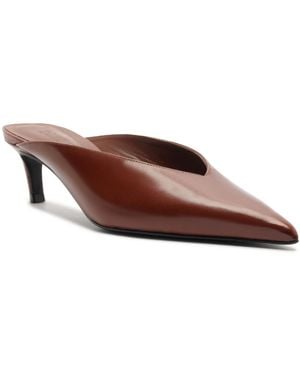 SCHUTZ SHOES Loren Mid Slip-on Pumps - Brown