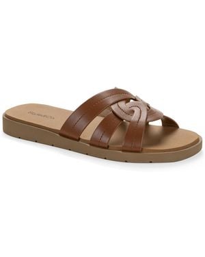 Style & Co. maggiee Twist Strap Flat Sandals - Brown