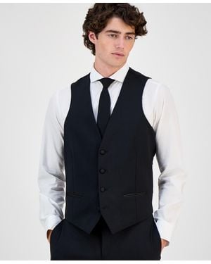 BarIII Slim-fit Faille-trim Tuxedo Vest - Blue
