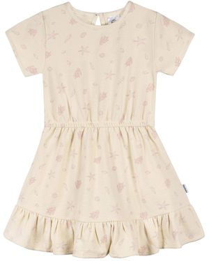 Gerber Toddler Girls Short Sleeve Dress - Natural