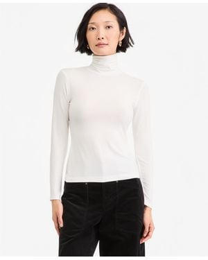 On 34th Modal Long Sleeve Turtleneck - White