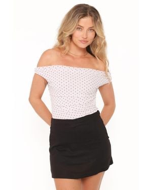 Petal & Pup Cher High-waisted Mini Skort - White