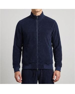 Surfside Supply Frank Saltwater Terry Track Jacket - Blue