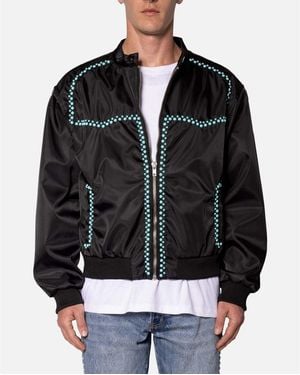 MNML Turquoise Studded Snap Jacket - Black