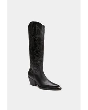 Dante Western Fashion Leather Boots Gilia By - Black