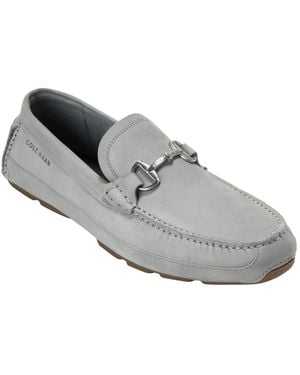 Cole Haan Hutchison Grand Bit Driving Shoes - Gray
