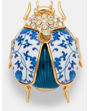 Anne Klein Pave Antique-look Critter Pin - Blue