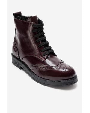 Forever & Always Shoes Forever And Always Nelvy Leather Boot - Brown