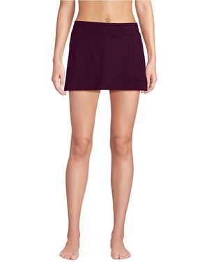 Lands' End Tummy Control Swim Skirt - Red