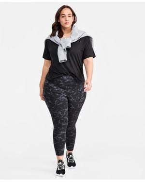 ID Ideology Plus Size Marina Ankle-length Compression leggings - Blue