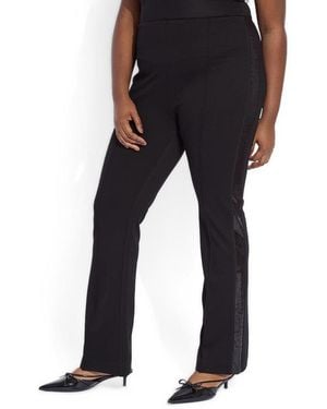 Lyssé Plus Size E Sequin Embellished Pant Curvy - Black