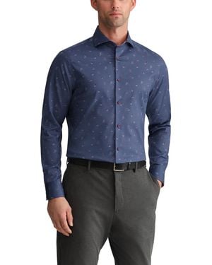 Ted Baker Slim-fit Non-iron Stretch Dress Shirt - Blue