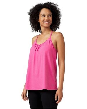 Free Country Microtech Chill B Cool V-neck Cami Top - Pink