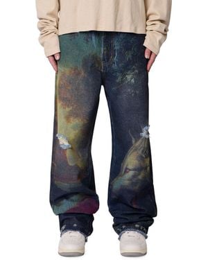 MNML Ultra baggy Wolf Denim Jeans - Blue