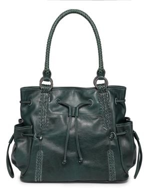 Old Trend Brassia Large Top Handle Tote Handbag - Green