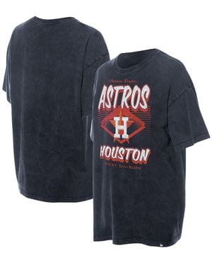 KTZ Houston Astros Mineral Wash Oversized T-shirt - Blue
