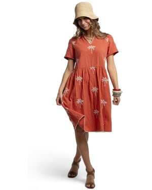 Brakeburn Sol Embroidered Midi Dress