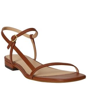 Ralph Lauren Lainee Nappa Flat Sandals - Brown