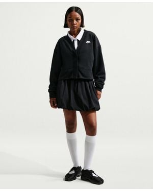 Nike Sportswear Club Fleece Loose Cardigan - Black