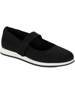 Style & Co. Gladyss Sporty Knit Mary Jane Flats - Black
