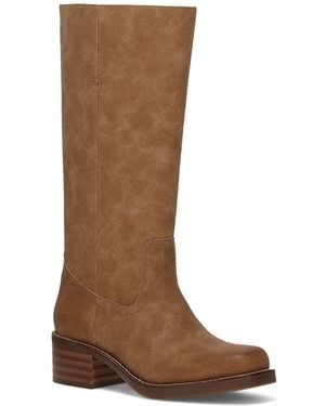 FRYE and CO Miranda Stacked Heel Boots - Brown