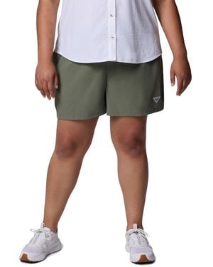Columbia Plus Size rugged Water Comfort Stretch Shorts - Gray