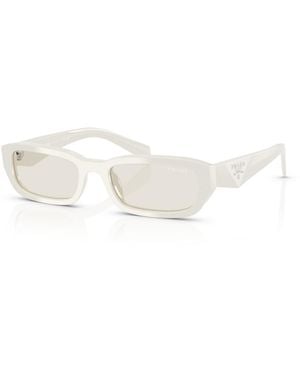 Prada Rectangle Sunglasses - White