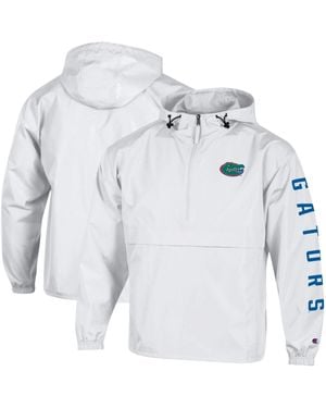 Champion Florida Gators Cloud Packable Half-zip Hooded Jacket - Blue