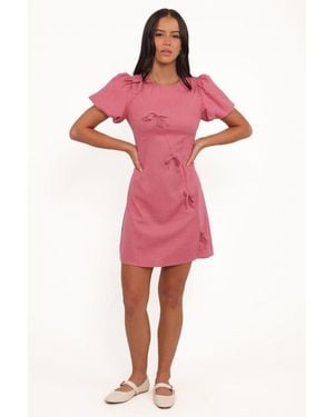 Petal & Pup Ruthie Mini Dress - Red