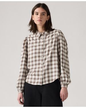 Levi's Journey Western Point Collar Shirt - Gray