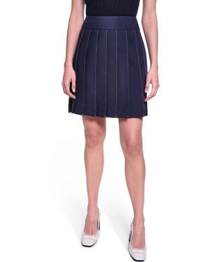 KARL LAGERFELD Pleated Skirt - Blue