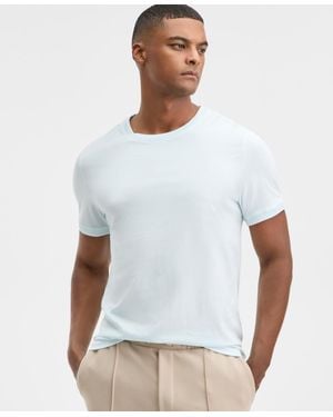 Alfani Mercerized Cotton Short Sleeve Crewneck T-shirt - White