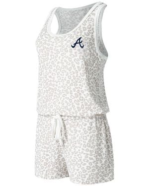Concepts Sport Atlanta Braves Montana Hacci Knit Romper - White