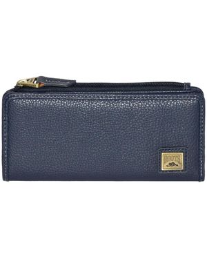 ROOTS Slim Ladies Wallet - Blue