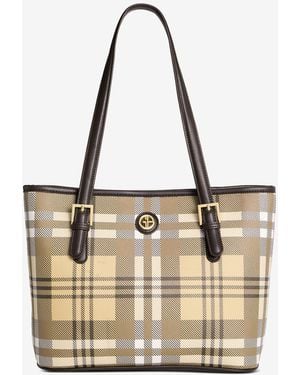 Giani Bernini Pebble Tulip Large Tote Bag - Natural