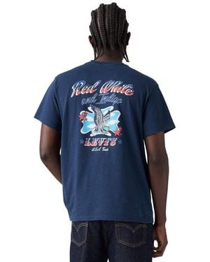 Levi's Signature Graphics Crewneck T-shirt - Blue