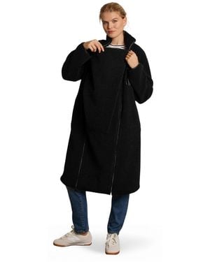 Nom Maternity Maternity Teddi Coat - Black