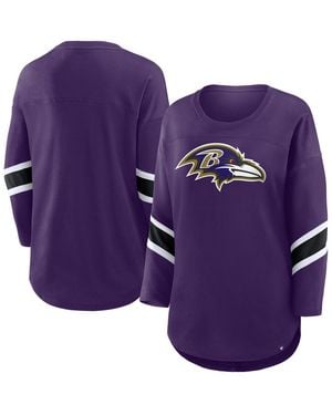 Fanatics Baltimore Ravens Redzone 3/4-sleeve T-shirt - Purple