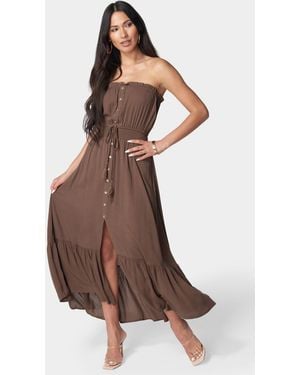 Bebe Strapless Maxi Dress - Black