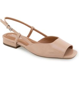 Kenneth Cole Jensen Slingback Flat Sandals - Pink
